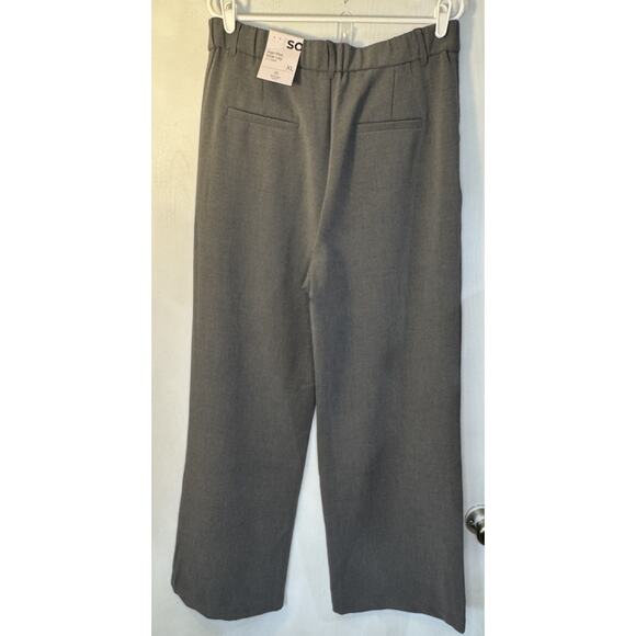 SO Goods For Life Pants Women Size XL Wide Leg high Rise Gray Lined Pleated NEW - Picture 4 of 10